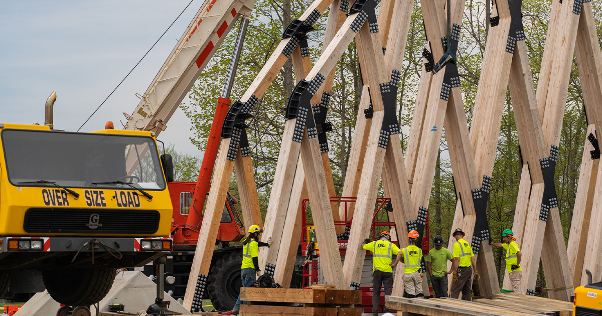 World's Longest Timber-Towered Suspension Bridge Comes to Northern Michigan